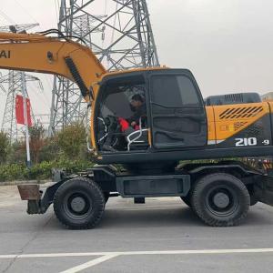 China Used Excavator Hyundai R210-9 Wheel Excavator 0.91m3 Bucket Capacity Middle Excavator wholesale