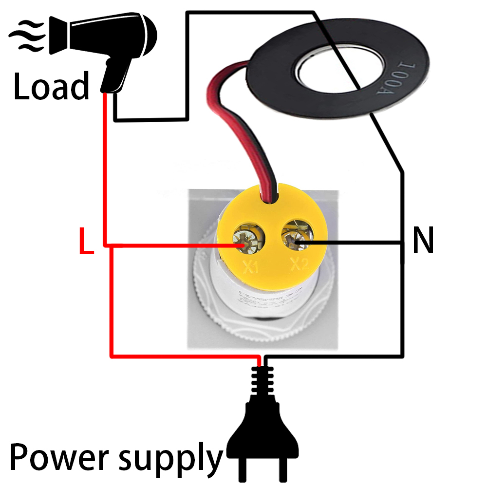 Square LED Digital Voltmeter And Ammeter 110V 220V Voltage Current