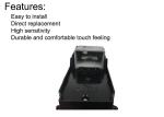 Electric Honda Power Window Switch Front Left Driver Side Replacement
