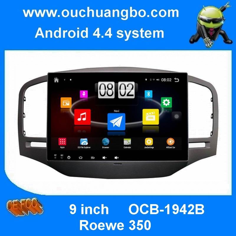 Ouchuangbo HD BIg screen car multimedia android 4.4 for Roewe 350 with gps navigation BT built-in WIFi