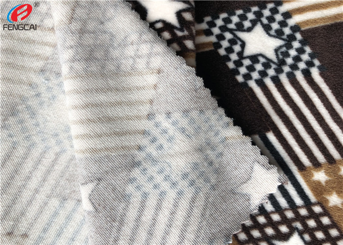 Custom Screen Print 92 Percent Polyester 8 Percent Spandex Stretch Velvet Knit Fabric