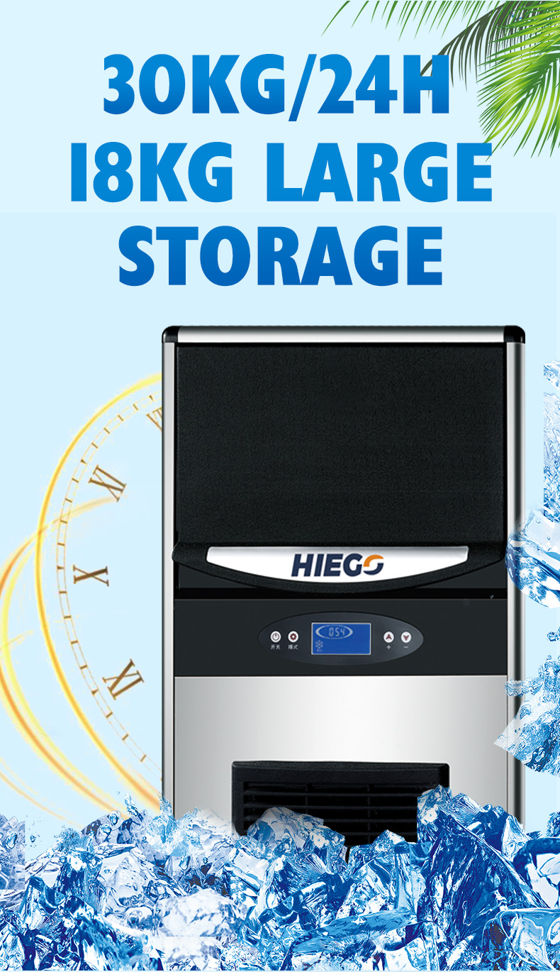 30KG/24H Heavy Duty Tube Cube Ice Maker Machine Factory Price