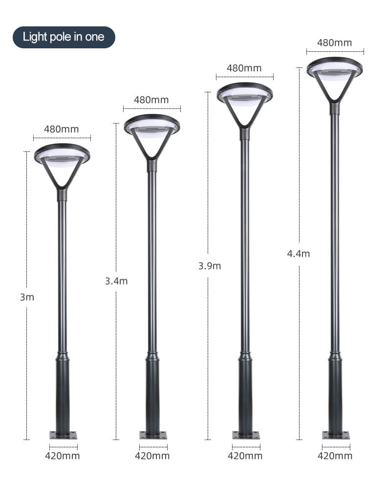 Solar Led Street Light Lamp IP65 Landscape Power Item Lighting Outdoor LED Garden Light