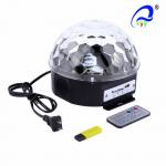 MP3 Crystal Led Magic Ball Light 18W For Medium Live Concerts Stage Lighting