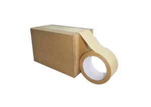 China Hot Melt Single Sided Gummed Kraft Tape For Sealing Box wholesale