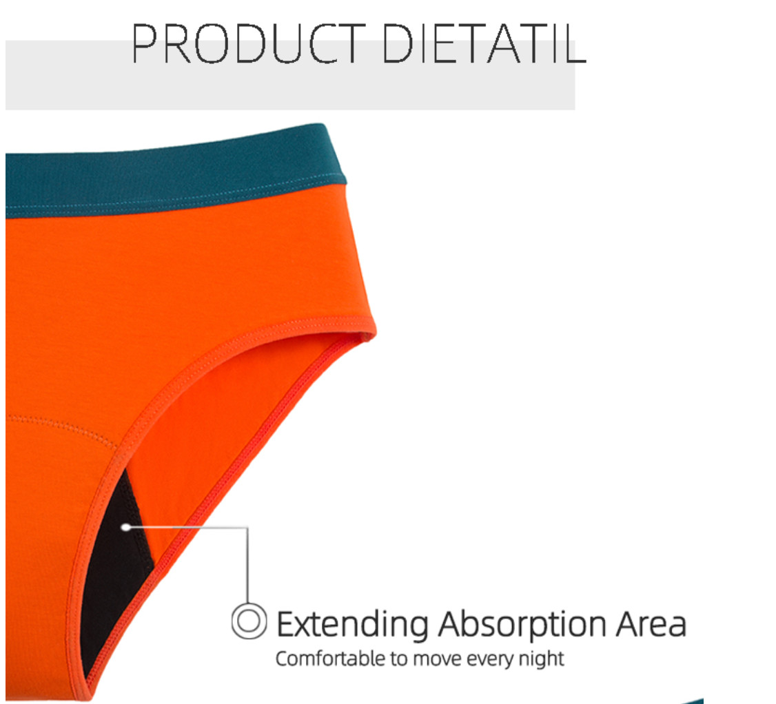Period Underwear For Teen Period Panties Heavy Flow Organic Cotton Mid Waist Teenagers Panty