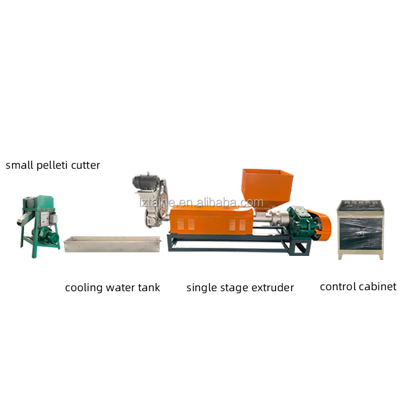 LDPE HDPE Water Ring Cutting Plastic Pelletizer Machines Recycling Pelletizer