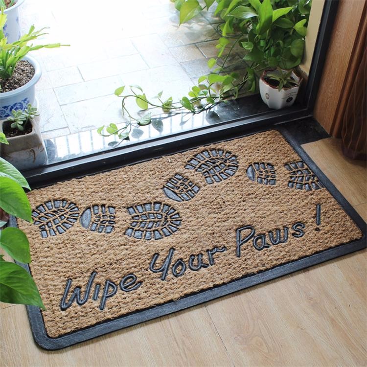 Simple Large Front Door Welcome Mats Non Bruch Rubber Slip Resistance