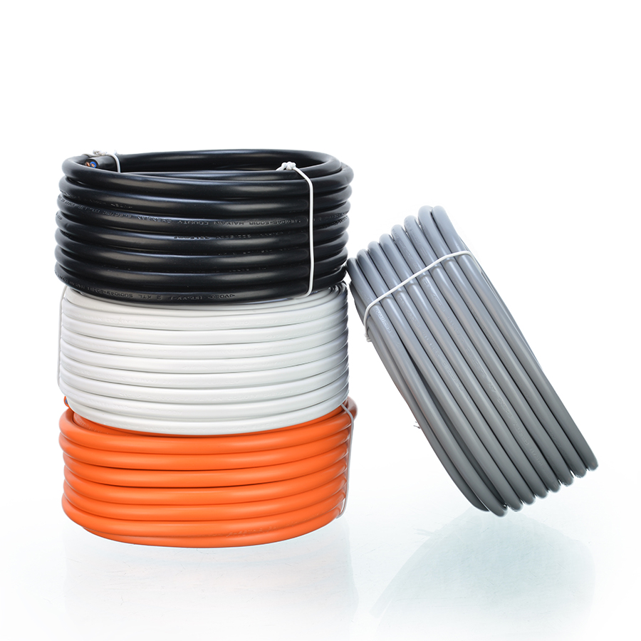 VDE H05VV-F 300/500V Flexible 3 Core 0.75 1 1.5mm 2.5mm 4mm Sq Electric Cable Pure Copper for Overhead and Building Wire