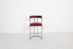 Indoor Fabric Bar Chair With Silver Or Bronze Stud Comfortable 1 Seater