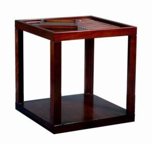 China Rubber Wood Square Side Coffee Table For Hotel Square End Table wholesale
