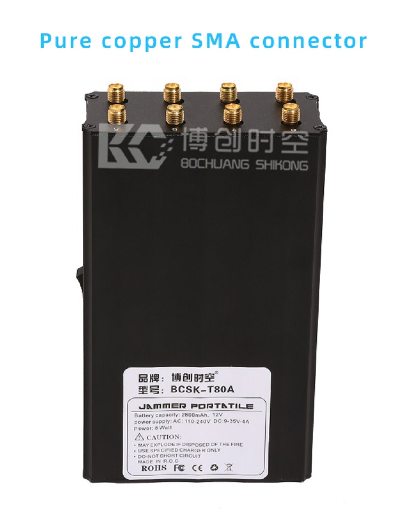 8 frequency band portable mobile phone signal jammer GSM 3G 4G GPS signal jammer wifi LOJACK signal blocker