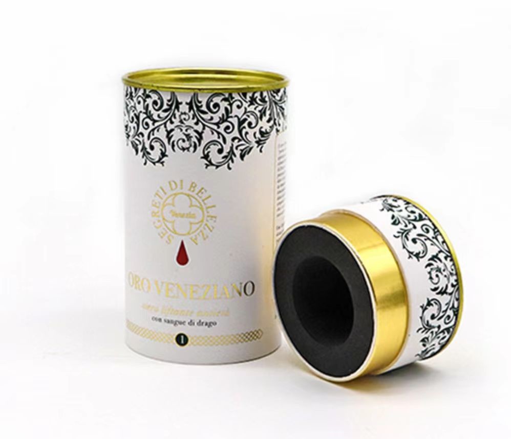 Customizable Design Perfume Paper Tube Packaging With Bottle Matt Lamination