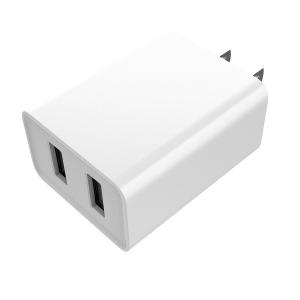 China Twin Port Fixed Plug 5V3.4A USA Wall Charger wholesale