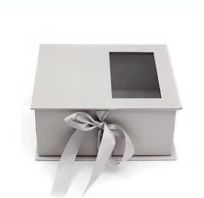 Pantone Printing Flower Packaging Box With Ribbon Closure