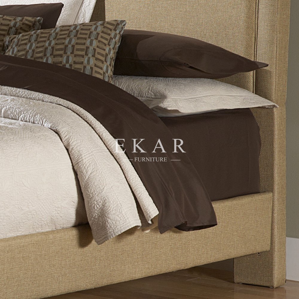 Wooden Bed Sample Sleigh King Size Bed Frame
