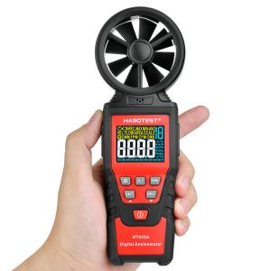 China 8 Fan Blades Handheld Digital Anemometer , 9999 Counters Portable Wind Meter wholesale
