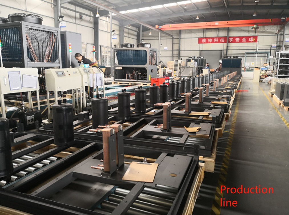 15 P Industrial Air Source Heat Pump Floor Heating System Easy Assembling