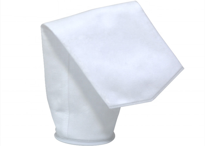 Anti Alkali Non Woven Fabric Liquid Filter Bag White Color For Water Treatment