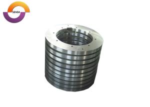 China Precision CNC Ground Carbide Steel Blades Round Shape HRC45-65 Hardness For Rotary Slitting wholesale