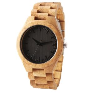 China ROHS BSCI Bamboo Wooden Wrist Watch Japan Quartz Movement wholesale