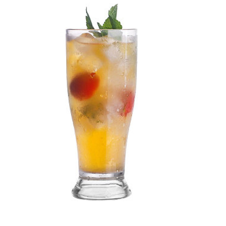OEM Clear Plastic Pilsner Glasses Acrylic Juice Glasses Unbreakable