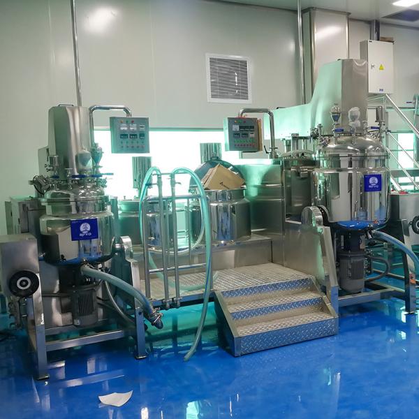 100L-10000L Vacuum Commercial Lotion Making Equipment Cosmetics Production