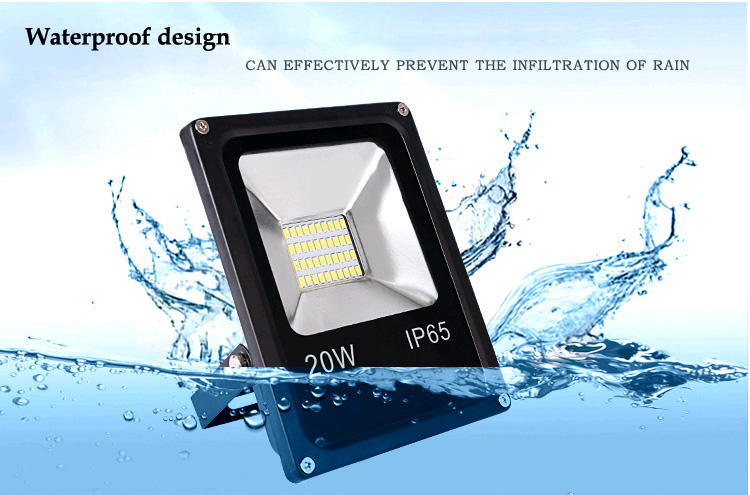 Ac Dc 12v 24v Cob Security Light , 100w Ip65 LED Flood Light Aluminum Alloy Shell