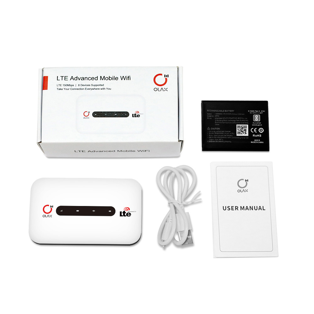 Mini Sim Card 2100mah Portable Wifi Routers OLAX MT20 4G Mobile Hotspot