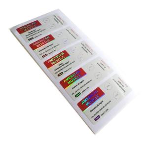 China UV Lamination Glass Vial Labels wholesale