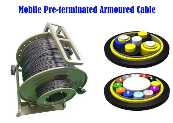 PDLC ODC ODVA Fiber Optic Armoured Cable Remote Radio Head cell Tower 7.0mm BBU
