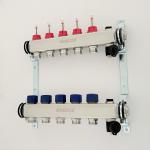 Stainless Steel Central Floor Heating Pipe Manifold , Pex Radiant Floor Heating