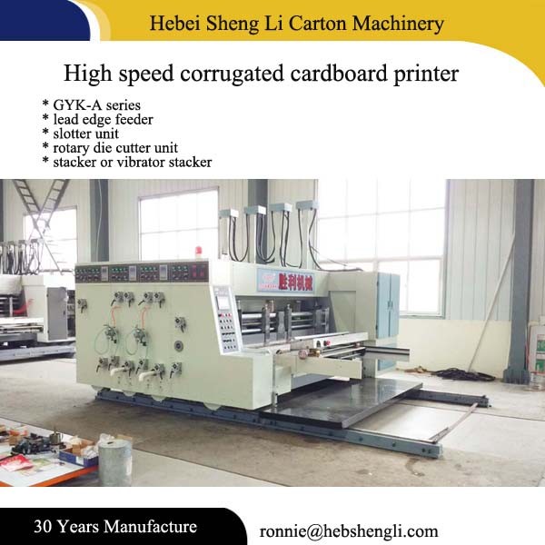 38KW Corrugated Sheet Printing Machine , Auto Corrugated Board Machine