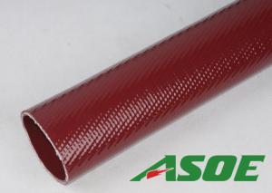 China 4” ×50ft Heavy Duty Concrete Placement PU Layflat Hose Through the Weave Abrasion Resistant wholesale