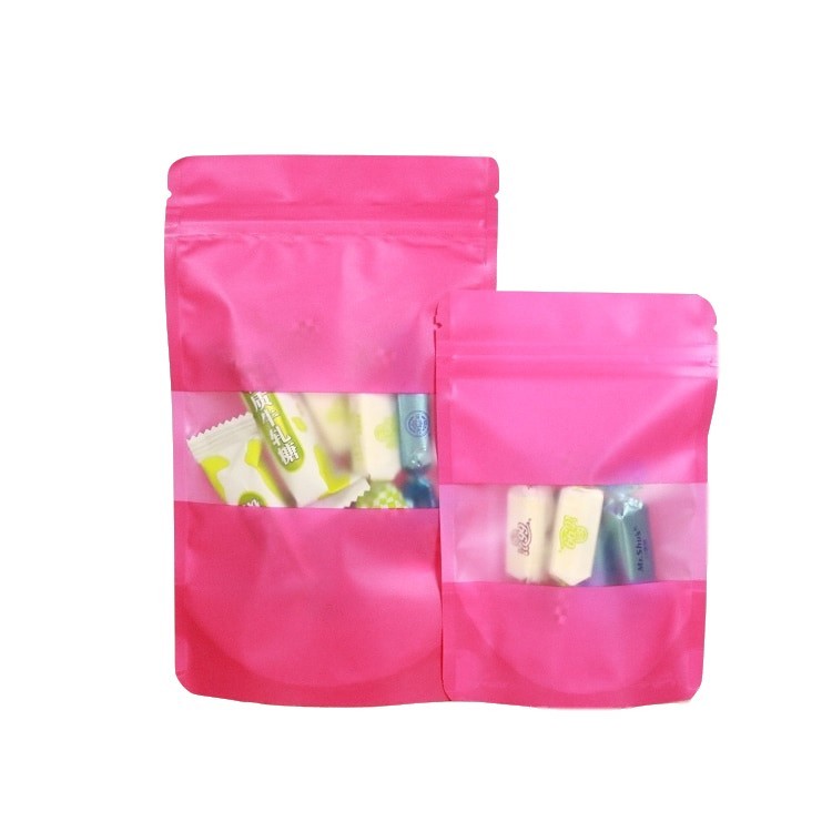 Stand up food packaging pouch for powder milk/coffee/protein powder with zipper and window