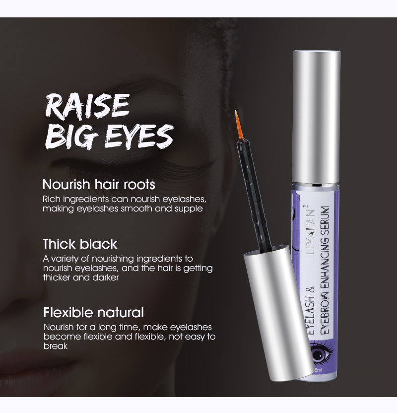 Waterproof Vegan 8ml Eyebrow And Eyelash Growth Serum Long Lasting