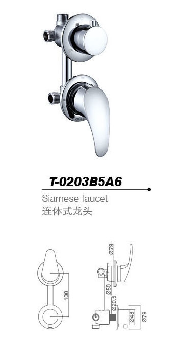 Bathtub mixer,Faucet,cold/hot water basin tap T-0203B5A6