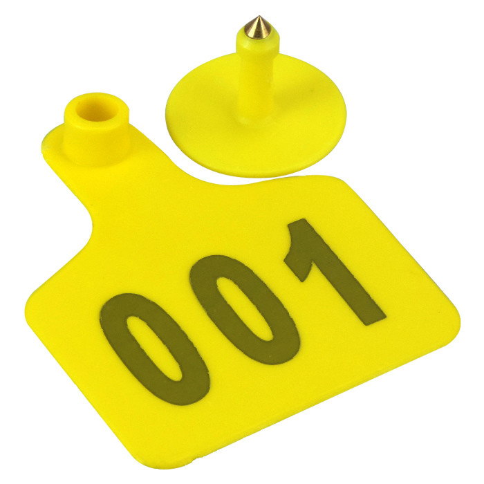 Barcode Cow Number Tags 100mm Cow Tag Numbering System