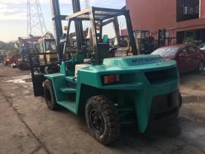 China Mitsubishi FD70 Used Forklift Equipment , Used Counterbalance Forklift 7 Ton wholesale