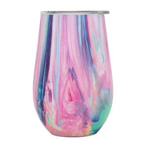 China 9OZ Wine Tumbler Cups Vacuum Insulated Wine Tumbler With Lid Personalized wholesale