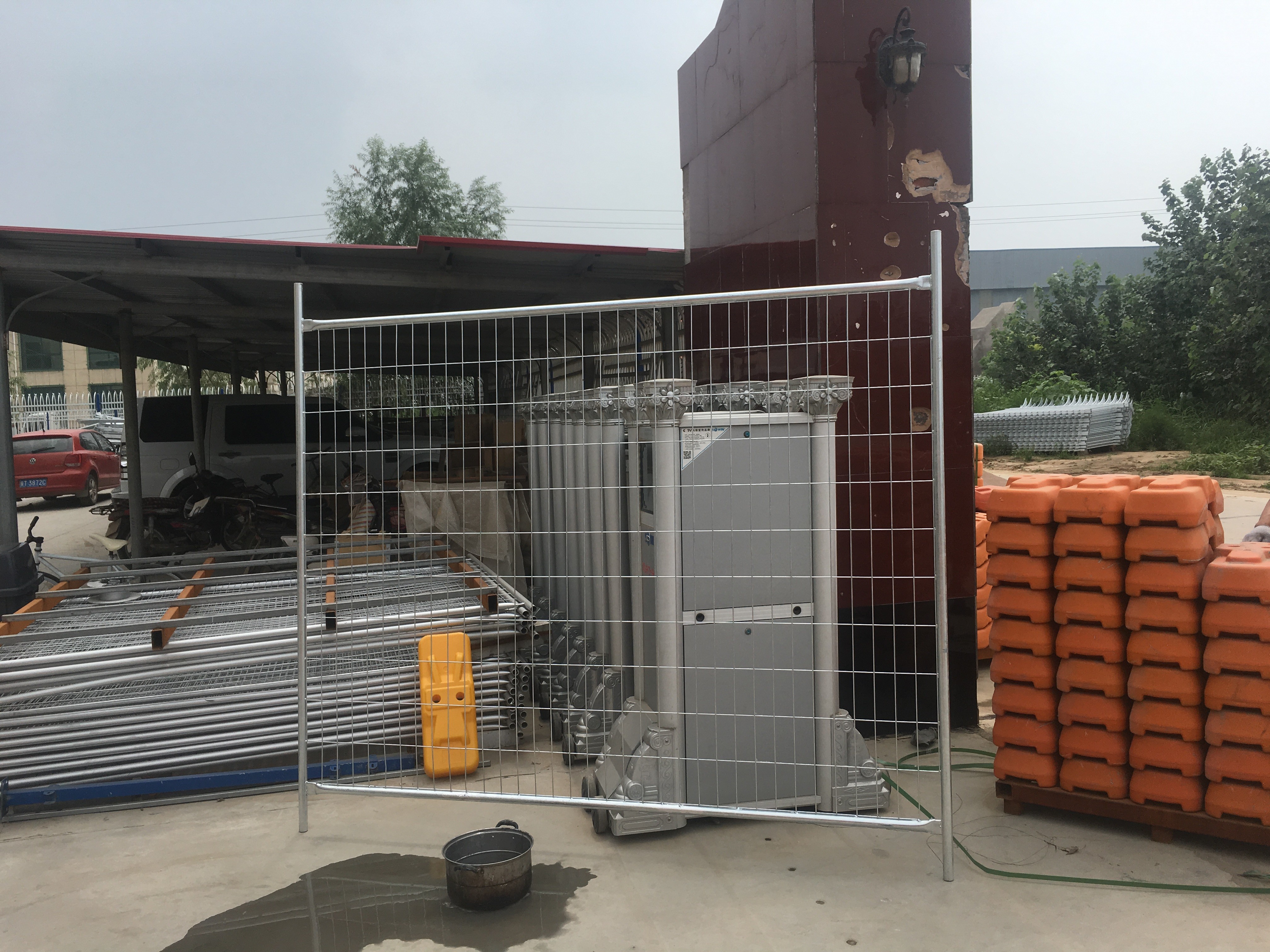 Hot Dipped Galvanized Temp Fence Panels Freestanding Fence Panels Sunshine Resistance