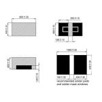 0.8x0.5x0.4mm 0805 Flip Chip Framed Auxiliary Electrode CSP LED For Outdoor