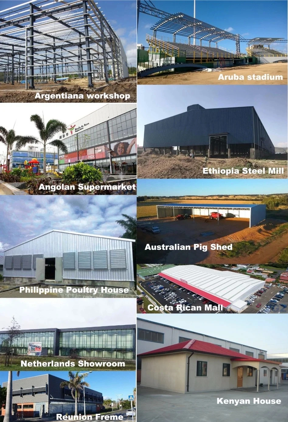 Prefabricated Light Steel Structure Warehouse Workshop Storage Steel Structure Prefabricated Building (BYSS-101)
