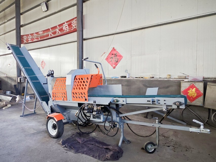 Gasoline Petrol Engine Log Splitter Firewood Wood Processor Approved On Road Use