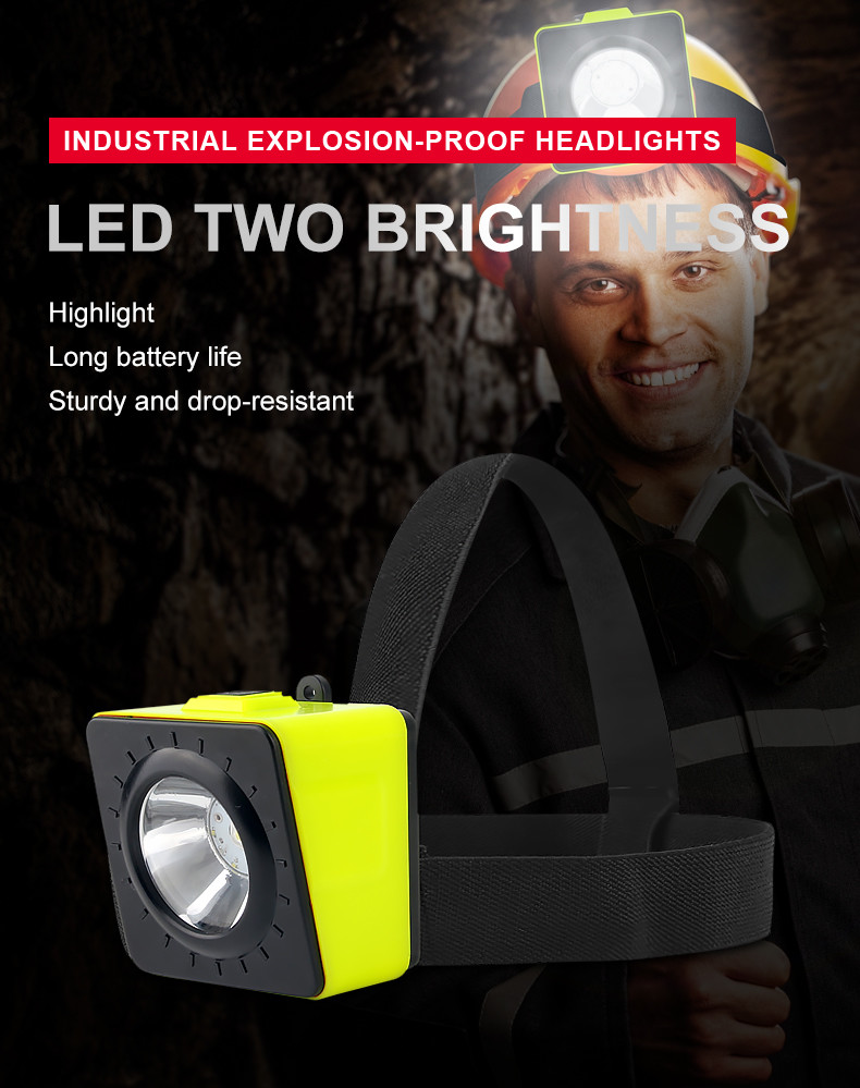 Coal Mine Mining Light Waterproof Cordless LED Miner Headlamp
