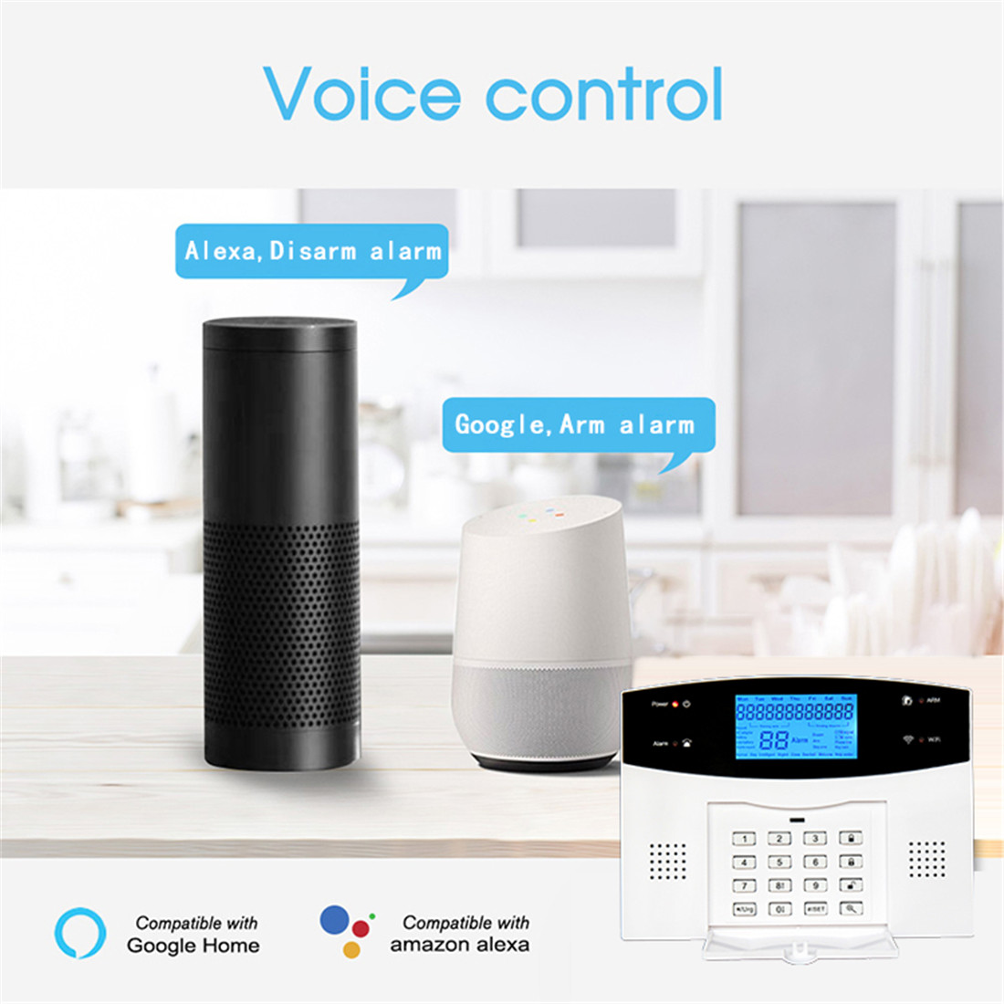 Wi-Fi+GSM+PSTN Alarm System(WL-JT-99AST)