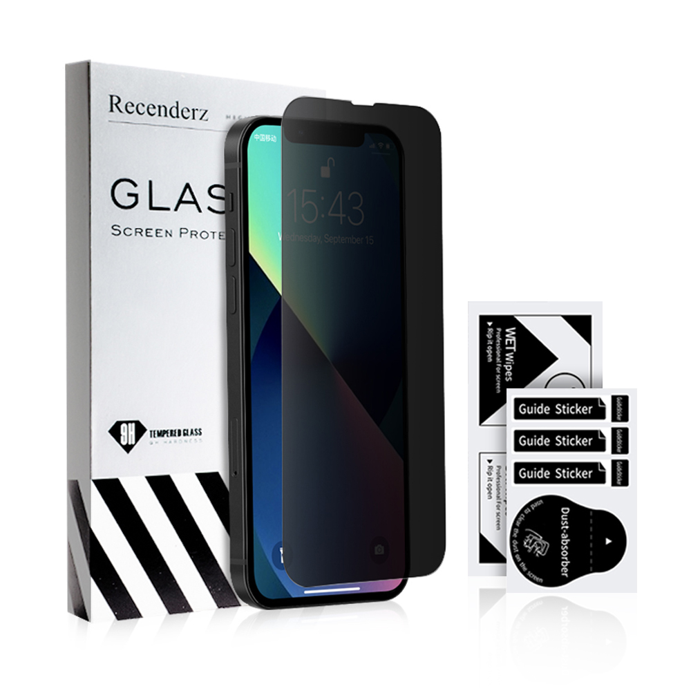 3PACK Privacy Cell Phone Tempered Glass Screen Protector For IPhone 11 12 13