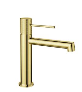 China Chrome Surface Finishing Basin Mixer Faucet Gold Basin Mixer Tap Water Flow Control wholesale