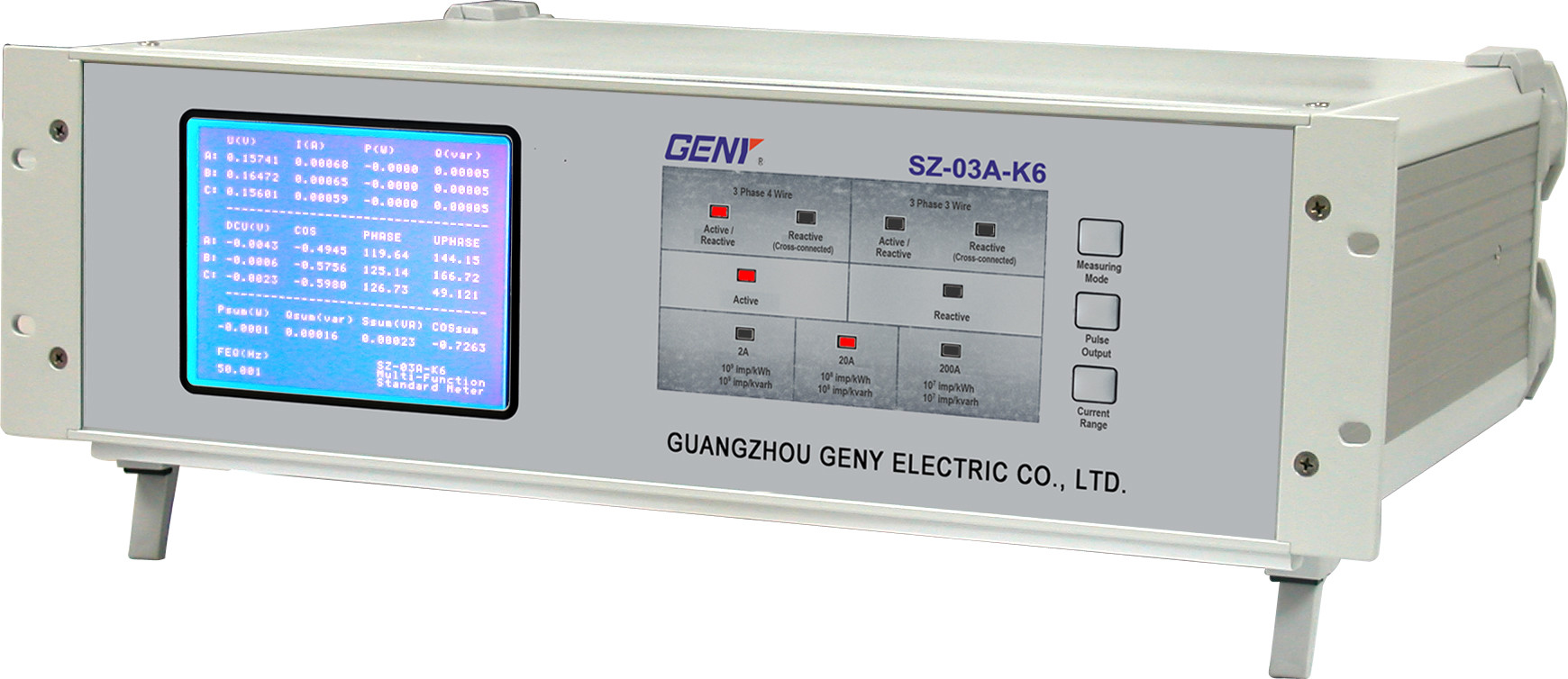 Sz-03A-K6 Three Phase Stationary Reference Standard Meter Customized