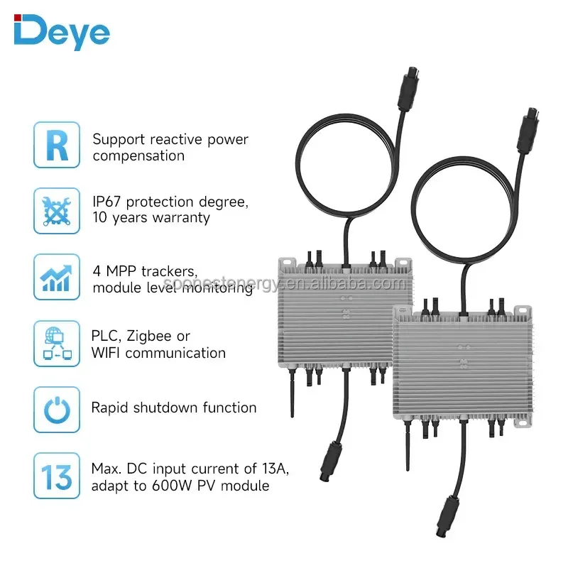 Deye 300W 400W 600W 800W Micro Inverters Deye Single Phase Solar Hybrid Inverter Deye Solar Inverter